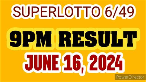 lotto results june 16|Superlotto 6/49 .